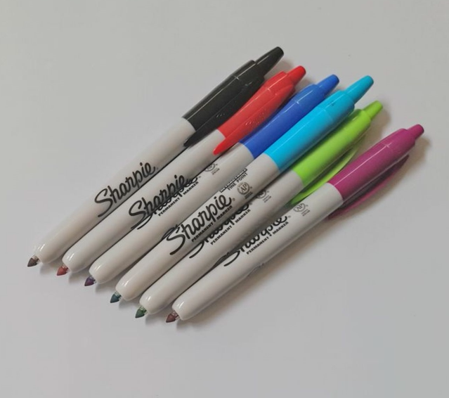 American Trifr by moving note pen Sharpie32701 black by moving Mike pen oily automatic marking pen