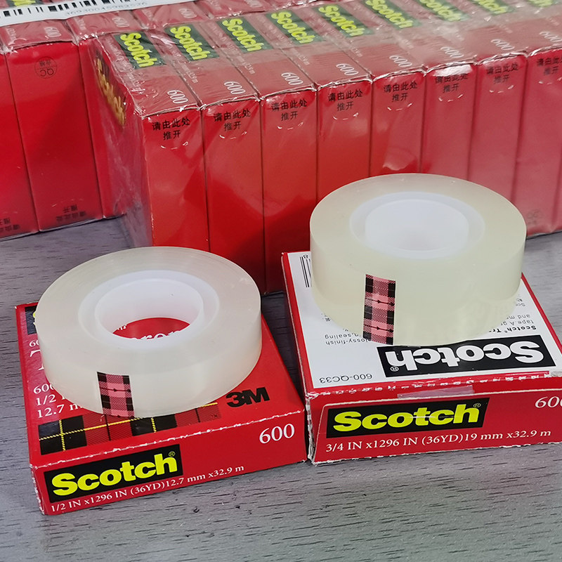 3M600 ath high adhesive tape scotch transparent 100 g test adhesive tape ink adhesion detection large core no boxed