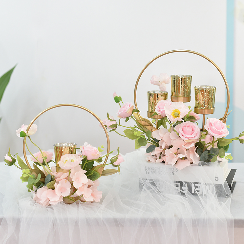 Nordic Light Lavish Living Room Decoration Floral Swing Piece Hotel Dining Room Shop Tea Table Tabletop Furnishing Simulation Drying Bouquet