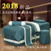 Lanh bông đẹp bedspread denim cao cấp thẩm mỹ viện màu đơn giản châu Âu tạo bedspread Body Massage - Trang bị tấm