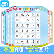 Early education baby Early childhood literacy flip chart Full set of literacy artifacts First grade student word table Pinyin alphabet Wall sticker wall