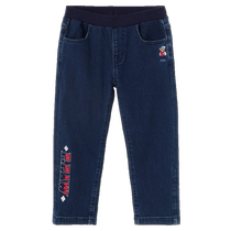 PawinPaw Cartoon Bear Childrens Clothes Autumn Boys Alphabet Cool Jeans Fashionable and Versatile