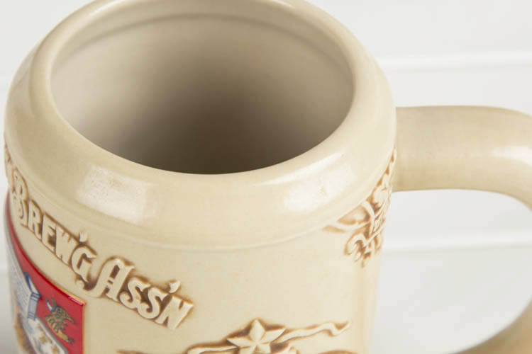 百威抖音德国陶瓷啤酒杯超大容量扎啤杯创意精