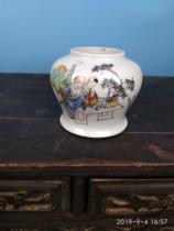 National painter Cao Yushun Pink hand painted figures General jars old porcelain ancient play miscellaneous old objects