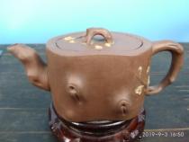 Cultural Revolution Original Mine Clear Cement Plum Blossom Tree Pile Purple Sand Pot Yixing Craftsmanship Division Beauty Moon Making (Gay Disabled)