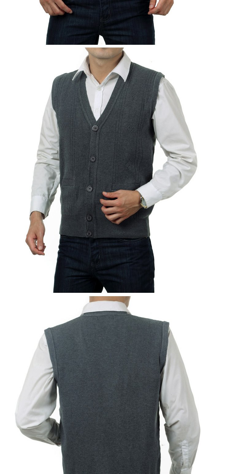 Mùa xuân và mùa thu mẫu cha mặc áo len nam trung niên áo khoác cardigan học sinh