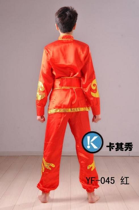 Quần áo Yangko nam, trang phục múa dân gian, trống Bắc Thiểm Tây, trang phục, Hanfu, trống, trang phục, rồng và sư tử đồ bộ đẹp
