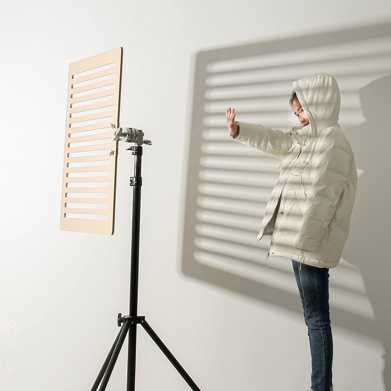 Photographic Props Projection Board Analog Shutter Grilles Natural Light Shadow Board Seminators Photo Props Hollowed-out Background Boards Big Creative Nets Red Ins Windows Shadow Manufacturing Portrait Scene Shed