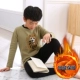 Big boy bộ đồ lót nhiệt cộng với nhung dày 8-10 tuổi cậu bé mùa đông cậu bé đồ lót cotton lớn bộ đồ liền thân hình thú trẻ em