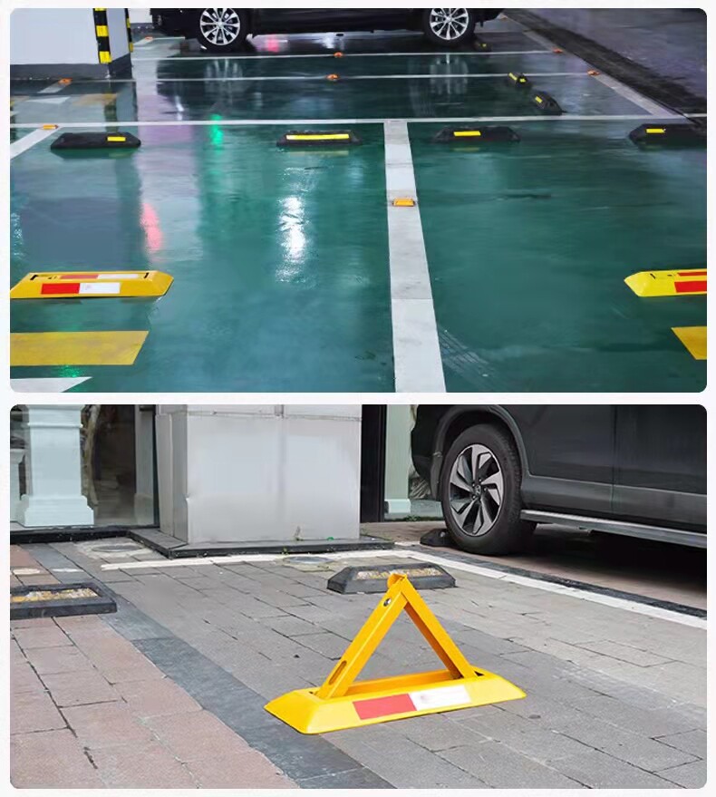 Source manufacturers anti-collision triangle parking lock thickened fixed anti-collision anti-pressure lock spot supply