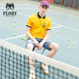 Летний значок, футболка polo, с вышивкой
