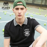 Летний значок, футболка polo, с вышивкой