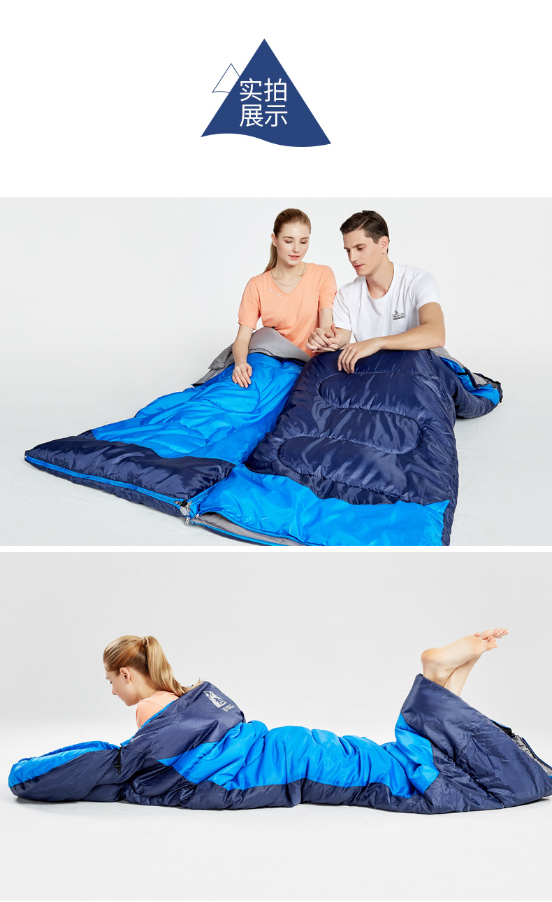 Sói đực ngoài trời dành cho người lớn túi ngủ đơn dày mùa thu ấm áp may túi ngủ cho bé