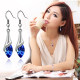 Flash sale hypoallergenic earrings silver hook earrings Austrian high-end crystal zircon earrings for women Korean version super flash jewelry