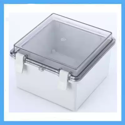 150*150*90 flip cover waterproof junction box transparent cover buckle plastic electrical box outdoor industrial sealed shell