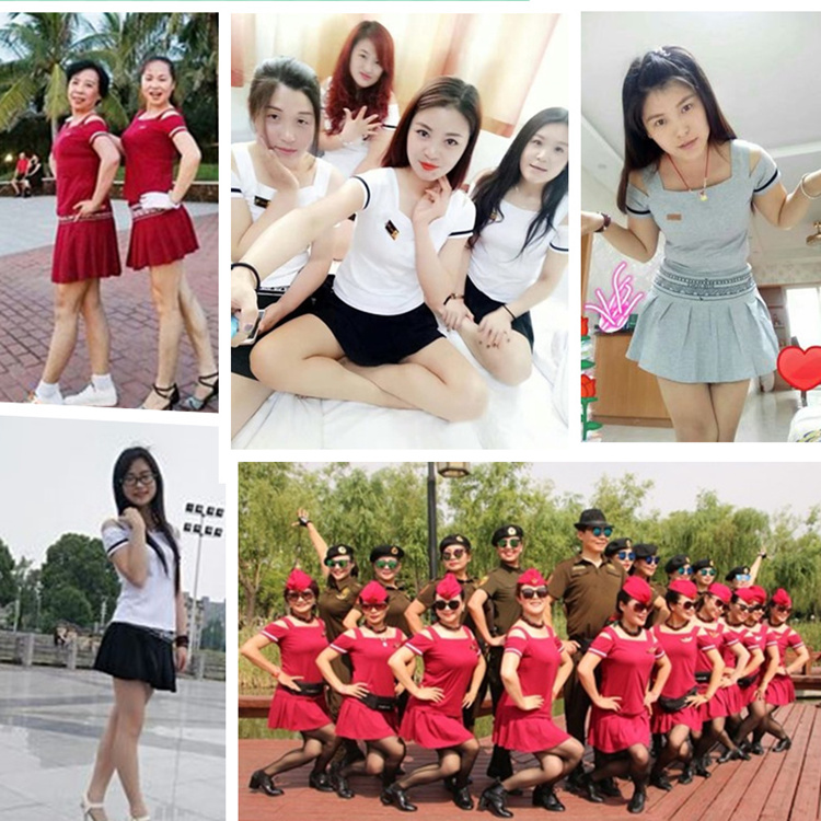 Mùa hè 2018 Váy quần vợt nữ mới Quần thể thao nữ Váy Váy lệch vai Váy ngắn tay Váy Set quần áo bộ thu đông nữ đẹp