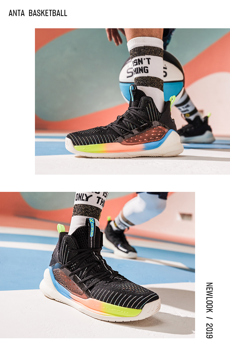 Anta KT4-SPLASH Thompson bốn thế hệ giày bóng rổ thế hệ nước nam giày mùa hè chống giày NBA - Giày bóng rổ sneaker nam