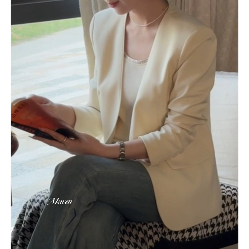 【Wenzo】Secretary Jin~ Spring Style Korean Version Slim Fit Design Blazer for Women W260311
