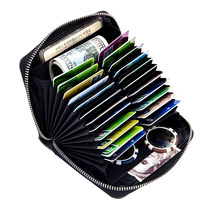 Real Leather Organza Bags Large Capacity Mens Passports Bag Multifunction Ladies Multi-Position Driver License Zero Money Bag