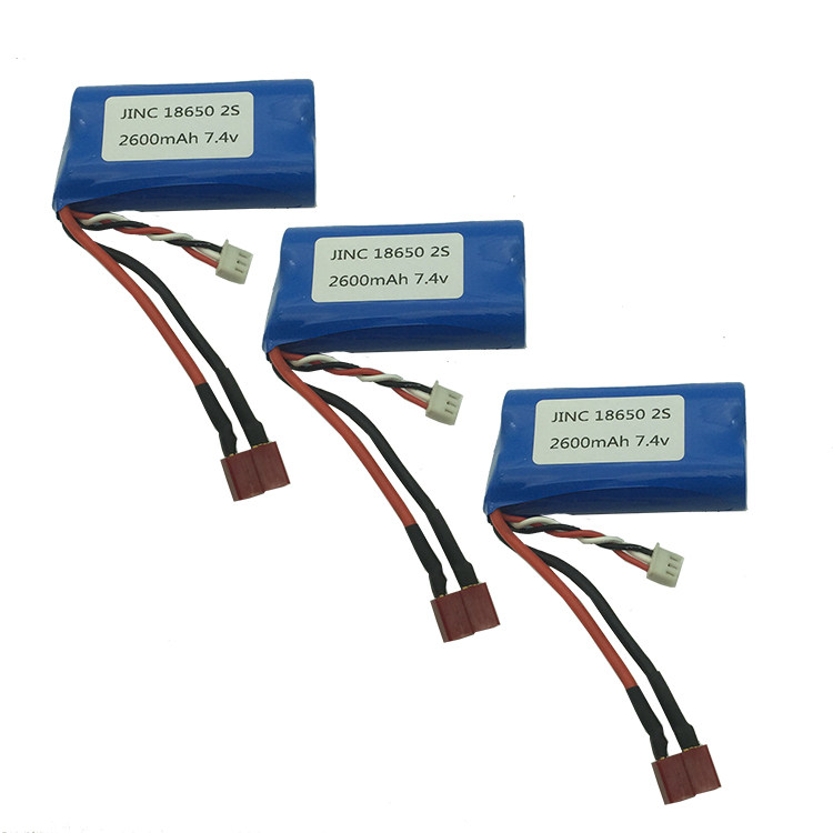7 4v remote control aircraft high speed racing lithium battery 2S battery 18650 T plug Oda Miyako XT30 connector