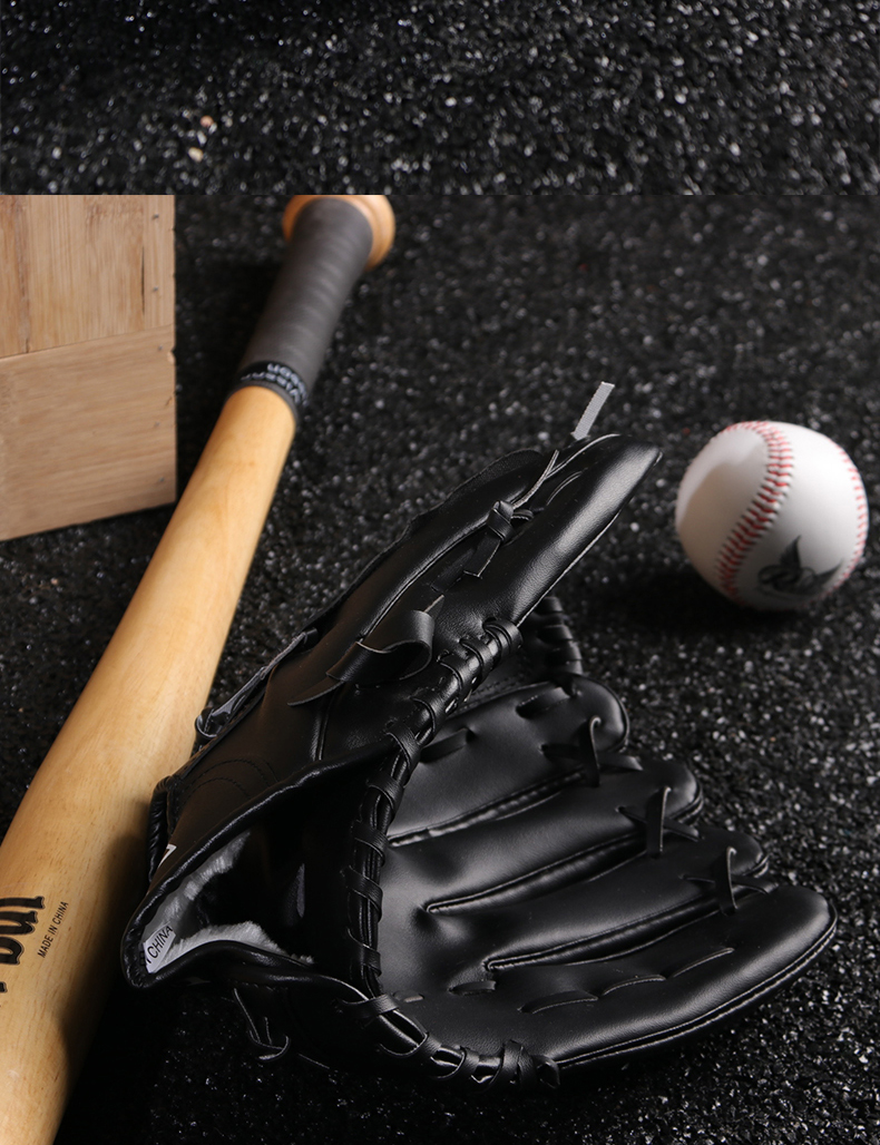 Gửi Bóng Chày PU Dày Găng Tay Bóng Chày Bóng Chày Trẻ Em Junior Adult Full Phạm Vi Infield Pitcher Găng Tay Bóng Chày 	gậy đánh bóng chày giá rẻ	