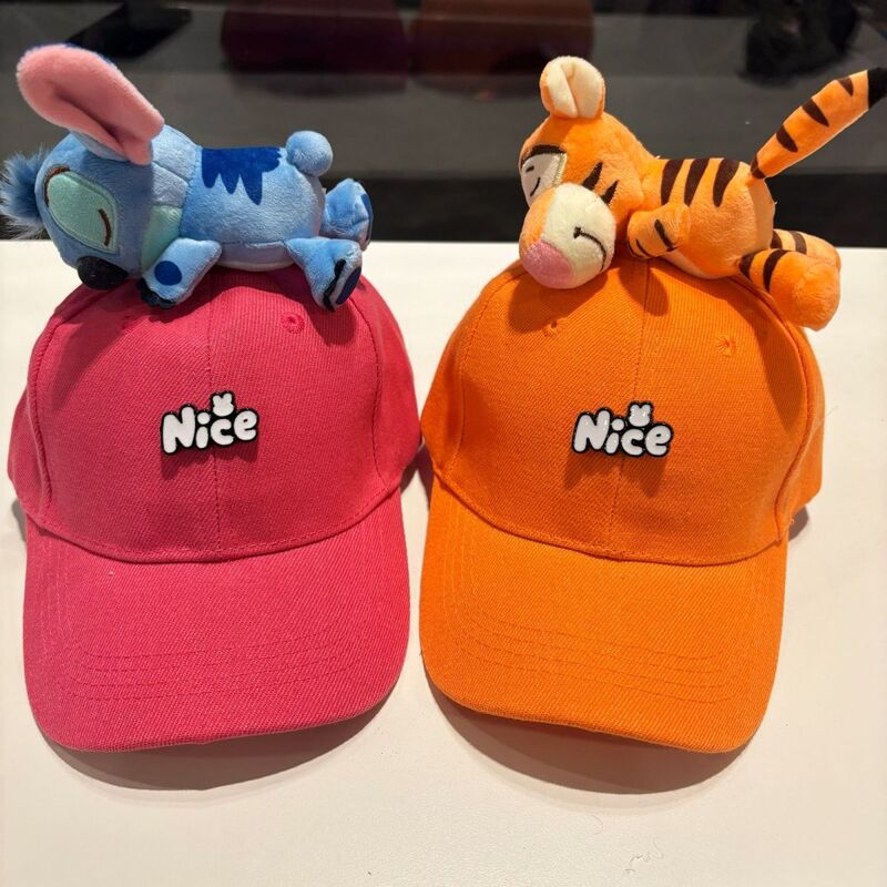 Zoo Cute Children's Cartoon Baseball Cap New Disney Peaked Cap Girls' Sun Hat Parent-Child Style
