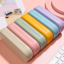 Glasses case advanced ins Japanese portable anti-pressure female ink box glasses storage box Purple Sun eye box