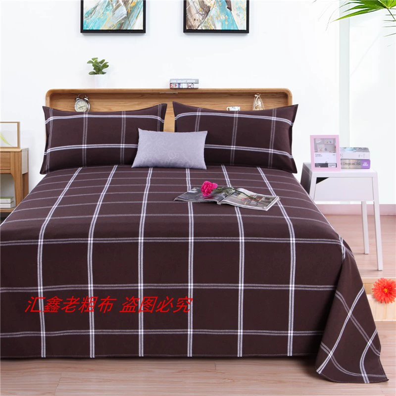 Đặc biệt cung cấp toàn bộ dày vải thô cũ tấm đơn / ba bộ / bốn bộ / chăn che ký túc xá sinh viên ra giường cotton