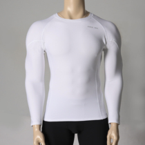 VH fitness clothing mens naked feeling bodybuilding tights White quick-drying high-play slim basketball running long sleeve compression clothing