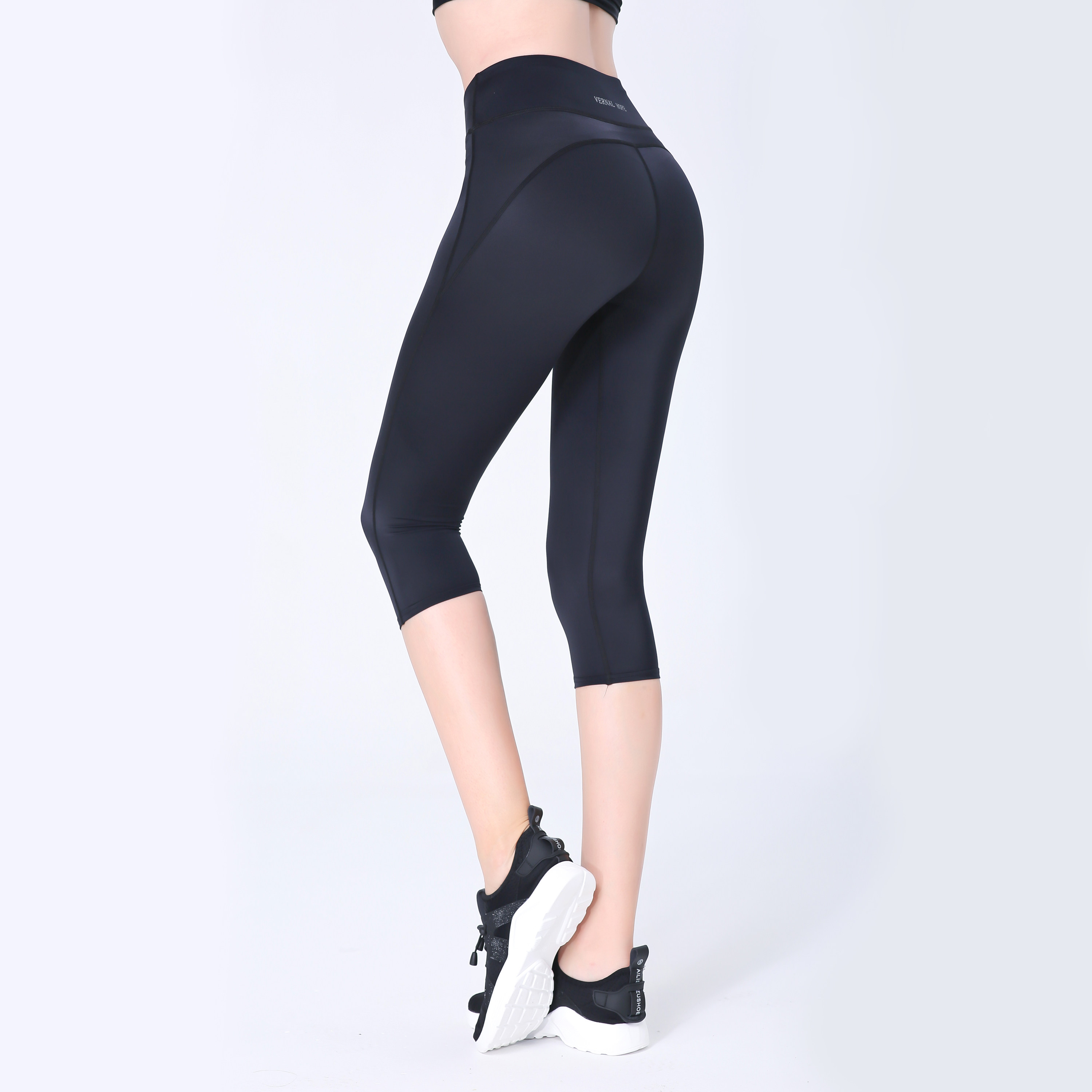 VERNAL HOPE Fitness 60% Pants Women Yoga Running Elastic Speed Dry Lifting Hip 50% Pants Training Compression Pants Summer