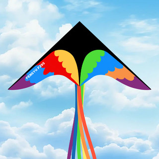 Colorful flying kite with reel set