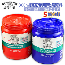 Windsor Newton painter special acrylic pigment 300ml acrylic paint wall painting hand painted paint art painting