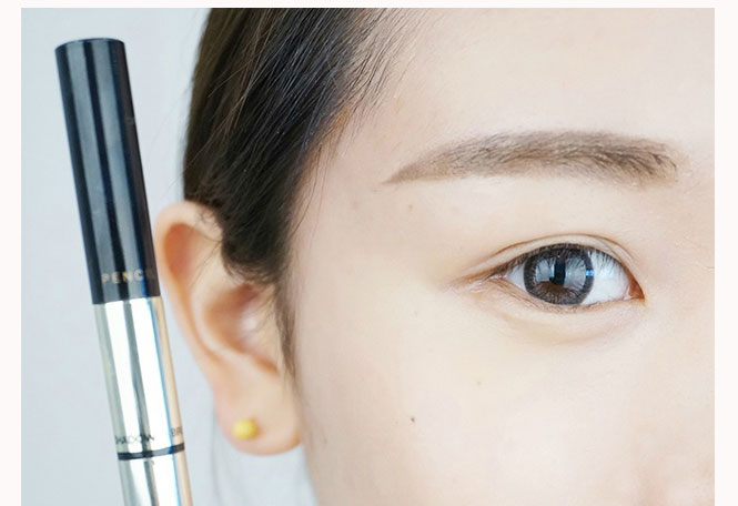 Thái Lan Mistine 3D lông mày bút chì bột lông mày nhuộm ba trong một chống màu nâu sẫm màu nâu nhạt chì kẻ mày cho người mới bắt đầu
