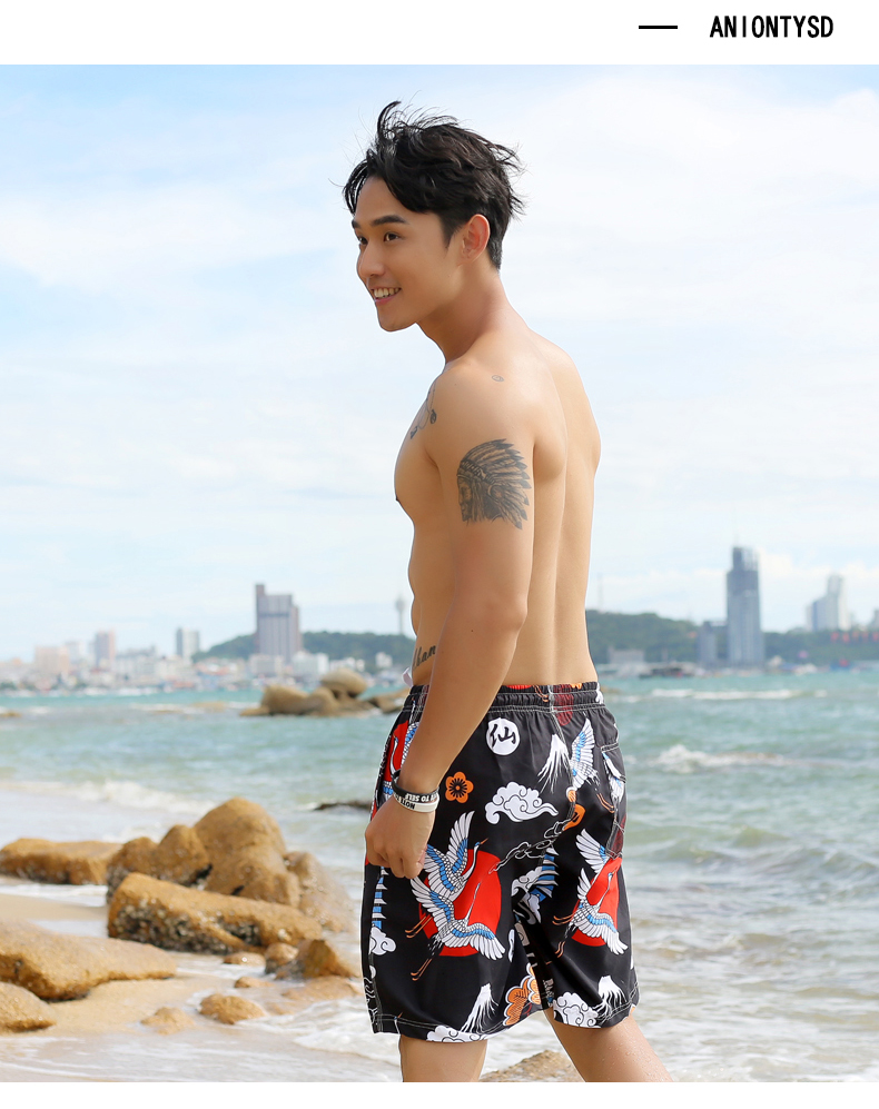 Quần đi biển cho nam Cặp đôi kỳ nghỉ Quần short đi biển Quần thể thao nam Quần nhanh Quần khô quần áo đi biển nữ
