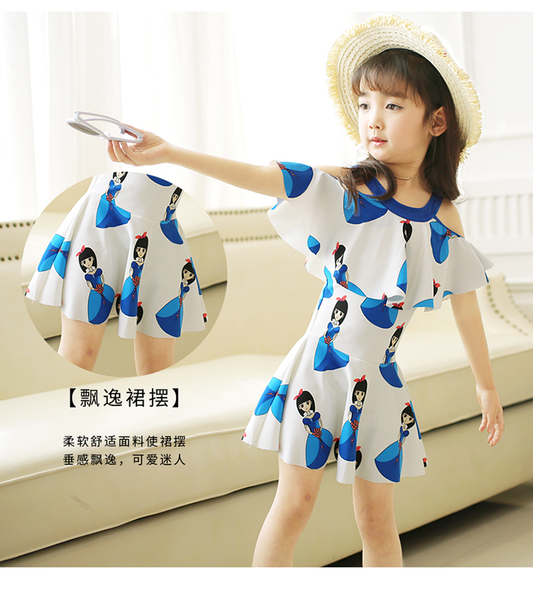 Bạn bơi cho bé gái đồ bơi bé gái vừa và lớn cho bé gái công chúa đồ bơi một mảnh váy bé gái mùa xuân nóng bỏng Hàn Quốc dễ thương - Bộ đồ bơi của Kid đồ bơi trẻ em quần rời