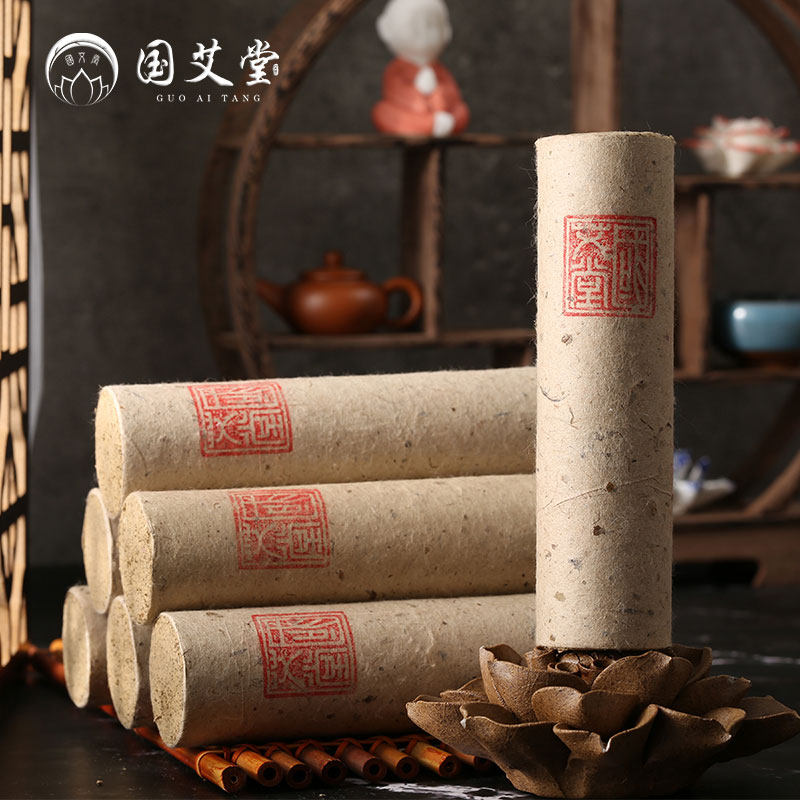 Guo Aitang new product three years old Chen Ai bar Ai velvet leaf pure handmade mulberry paper moxibustion bar dehumidification household