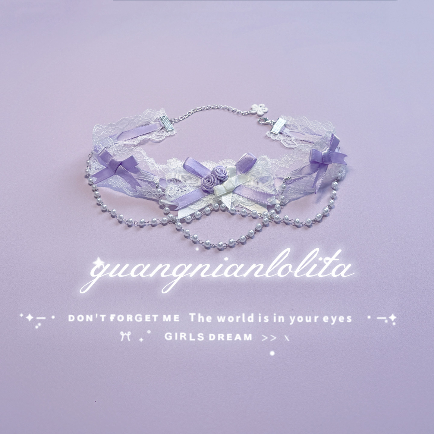 Neck ring make DIY Jewelry bow a collar for a horse Lace Necklace quadratic element loli  Pagoda Collar neck Refine choker