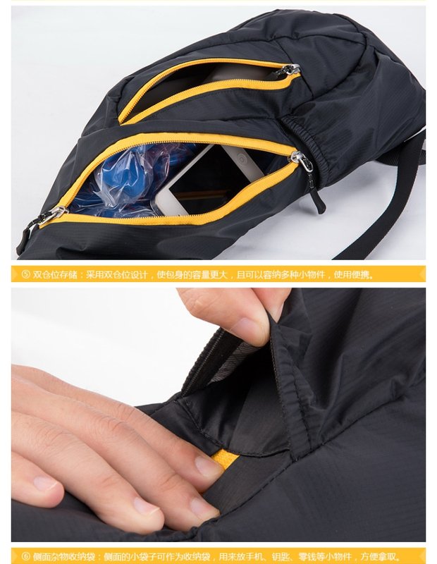 Túi ngực NH [bạt nylon] túi đeo vai chạy túi Messenger Túi xách nam và nữ túi thể thao balo the north face