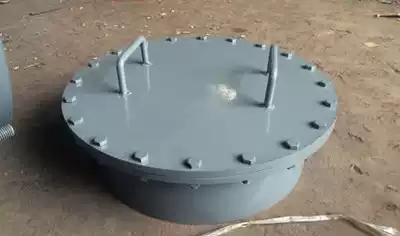 Rotary cover with neck flat welding flange manhole atmospheric manhole maintenance manhole oil tank manhole DN500PN1 0