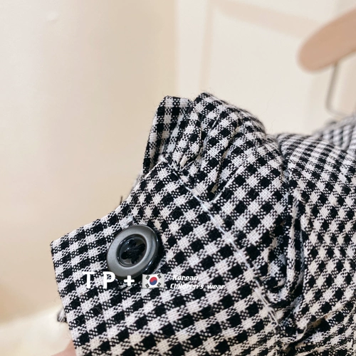 Осенний детский комплект, кружевная рубашка, шорты, детская одежда, в стиле Шанель