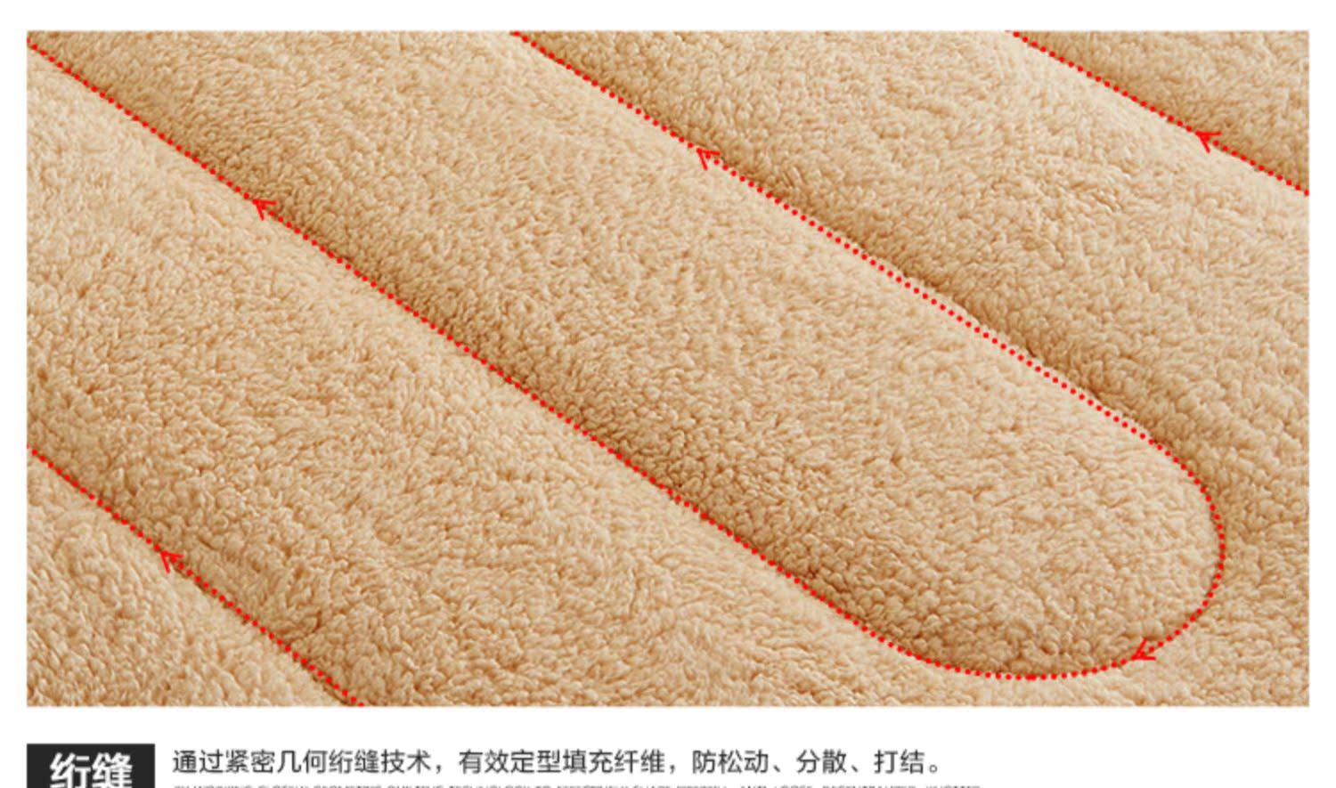 Luolan nhà dệt nệm lông cừu ấm áp loại nệm đệm dày chống trượt là đôi nệm 1,8 m 1,5 m - Nệm nệm 1 người