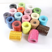 Colorful wire paper rope childrens weaving paper rattan handmade diy materials to make flower baskets and vases for childrens art and labor area
