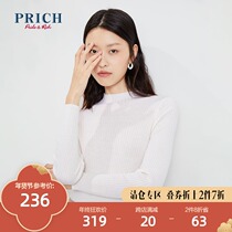 PRICH (shopping mall same) autumn and winter temperament slim wool sweater PRKWA4904M