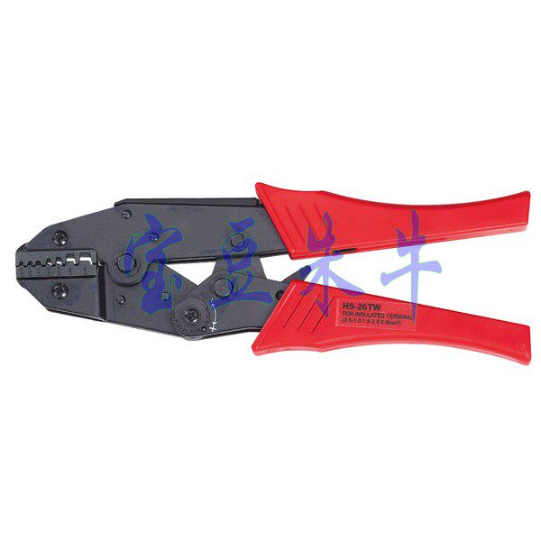 HS-26TW Huasheng three-color two-line tubular terminal crimping pliers HS26TW Huisheng tool FASEN