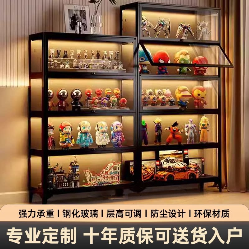 二次元痛柜透明亚克力玻璃手办柜谷子娃娃玩偶收纳防尘乐高展示柜