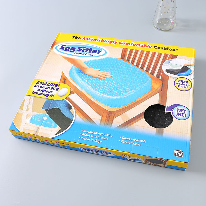 Innovative black technology cushion human body engineering egg cell nest cushion car carried household gel cool cellular ice cushion