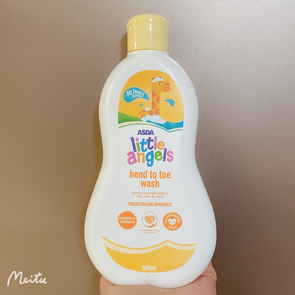 Spot UK ASDA little angels Little Angels from head to foot shampoo body lotion