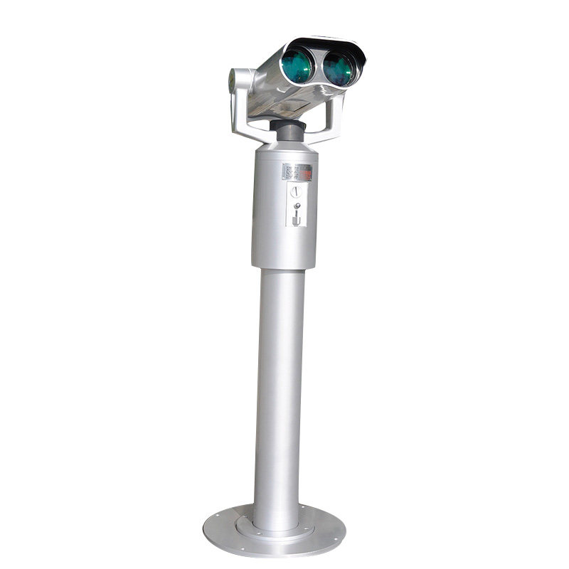 Scenic spot scan code telescope Coin-operated double-barrel high-power HD shared telescope Observation deck self-service waterproof