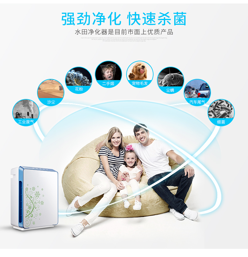 Máy lọc không khí ruộng lúa CP14A-E dùng cho hộ gia đình cùng với máy hút formaldehyd PM2.5 62033 máy lọc không khí vin