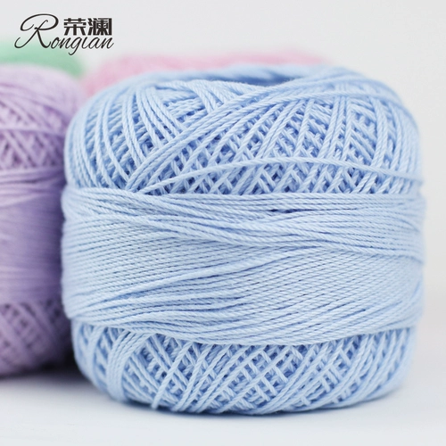 荣澜 Кружевные шелковые нитки, шерстяной хлопковый крючок для вязания, плетеный трикотажный свитер
